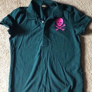 Women’s Green Ralph Lauren Rugby Polo size L